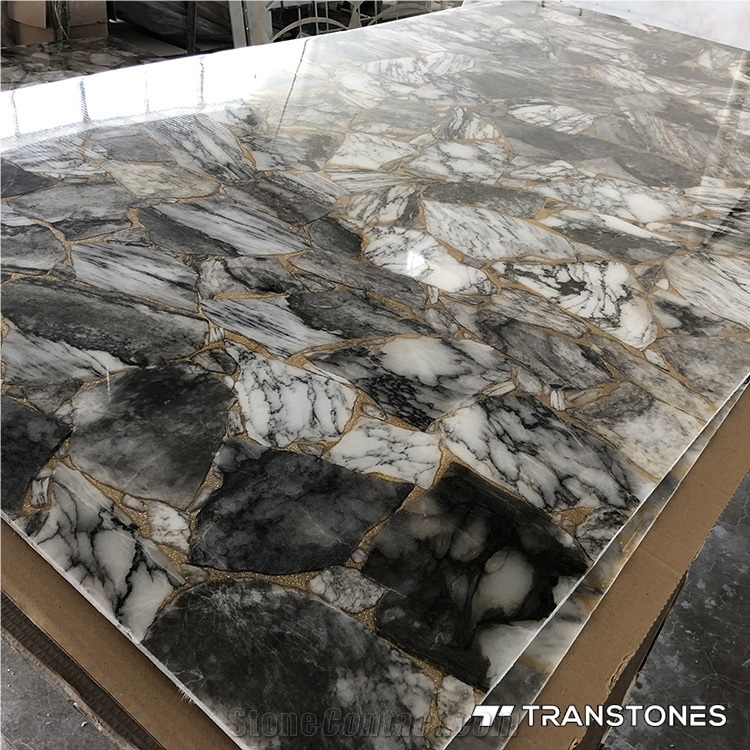 Translucent Faux Stone Customized Interior Design