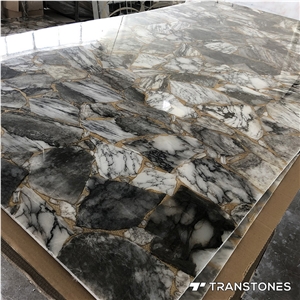 Translucent Faux Stone Customized Interior Design
