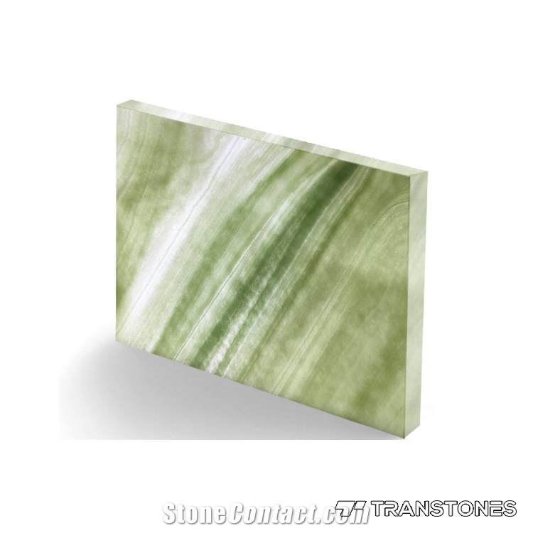 Translucent Onyx Slabs Green Alabaster Stone