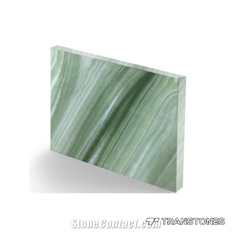 Translucent Onyx Slabs Green Alabaster Stone
