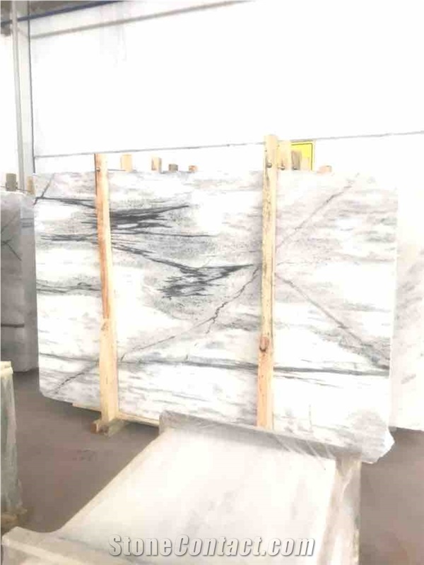 Crystal White Marble Slabs