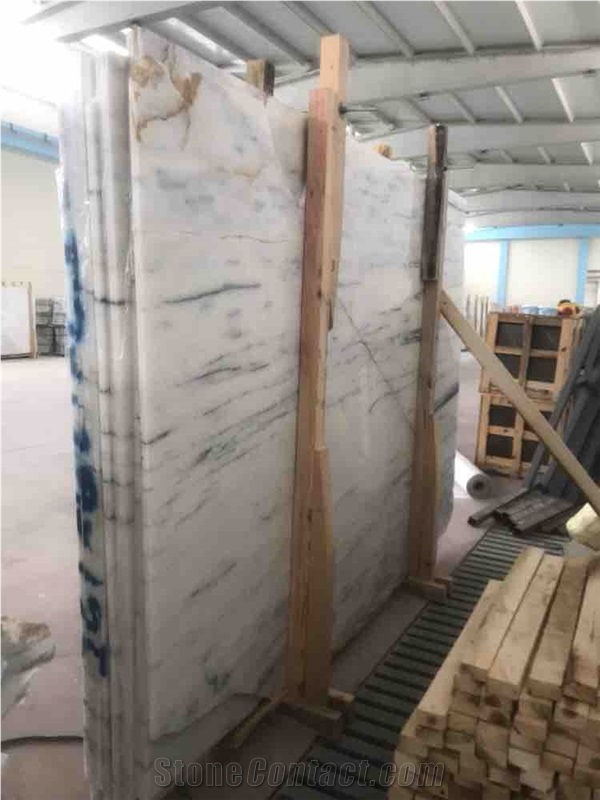 Crystal White Marble Slabs