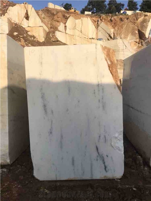 Kemalpasa White Marble Blocks from Own Quarry