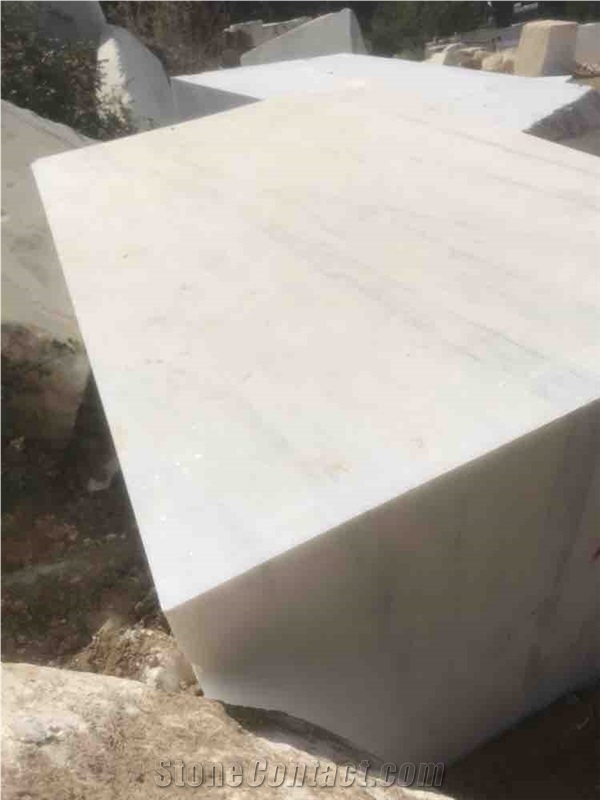 Kemalpasha White Marble Blocks- Pure White Marble Blocks