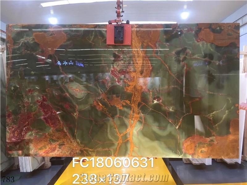 Afghan Dark Green Onyx Afghanistan Onix Slab Wall