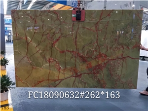 Afghan Dark Green Onyx Afghanistan Onix Slab Wall