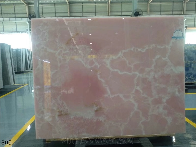 Afghanistan Afghan Pink Onyx Natural Onix Slab