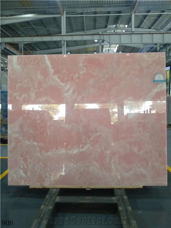 Afghanistan Afghan Pink Onyx Natural Onix Slab