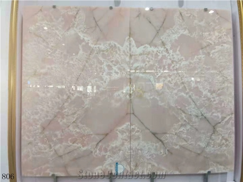 Afghanistan Afghan Pink Onyx Natural Onix Slab