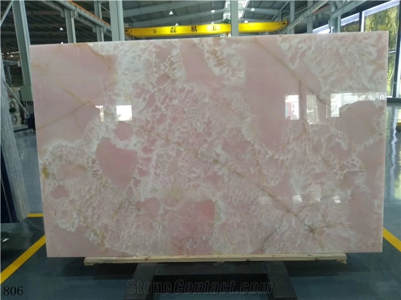 Afghanistan Afghan Pink Onyx Natural Onix Slab