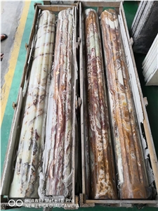 Ancient Greey Onyx Carved Hollow Roman Column Ancient Greey Onyx Carved Hollow Roman Column