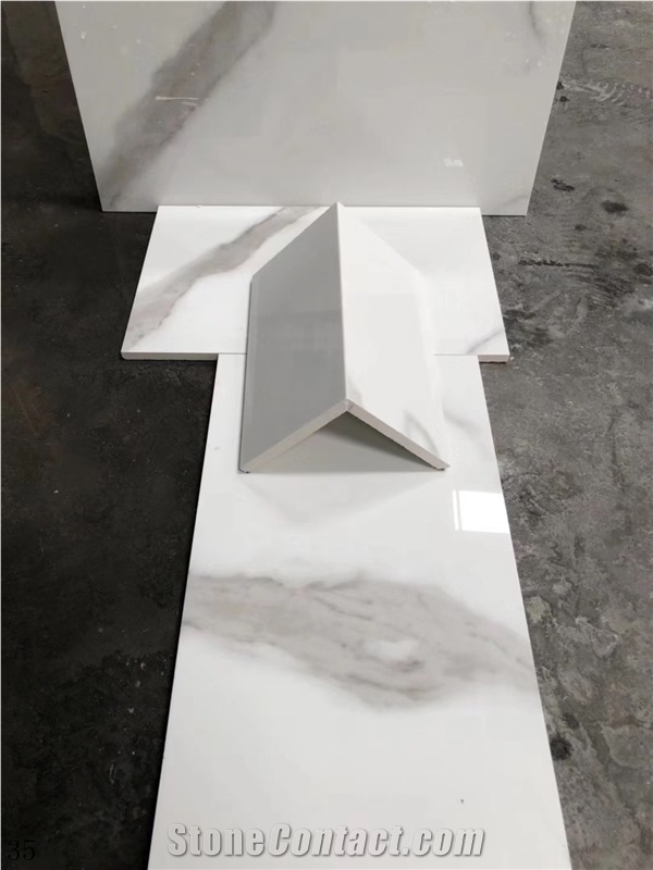 Bianco Calacatta White Marble Vanity Countertop