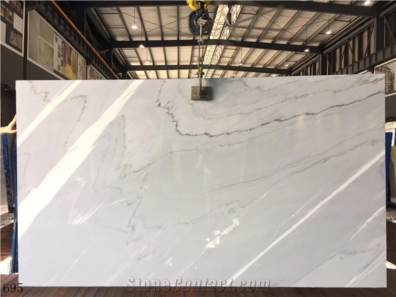 Bianco Persia Marble Alpine White Stone Slab Tile