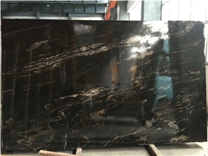 Black Swan Cosmic Black Cosmos Granite Slab Tile