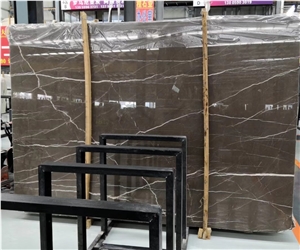 Brown Coffee Mousse White Grain Marble Tan Tiles