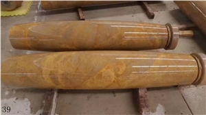 Burdur Brown Marble Pilaster Pillar Roman Column