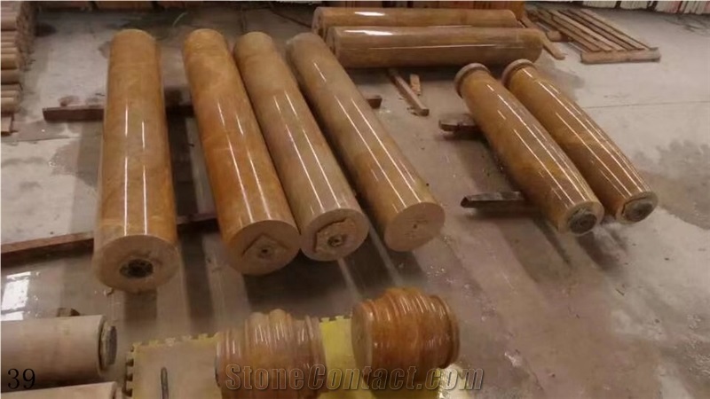 Burdur Brown Marble Pilaster Pillar Roman Column