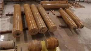 Burdur Brown Marble Pilaster Pillar Roman Column