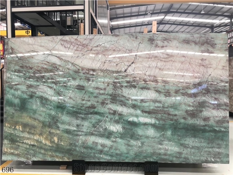 China Green Jade Jasper Onyx Slab Wall Covering