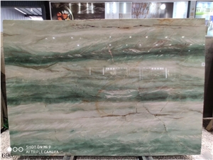 China Green Jade Jasper Onyx Slab Wall Covering