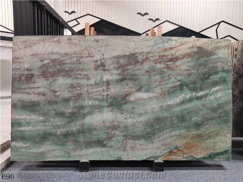China Green Jade Jasper Onyx Slab Wall Covering