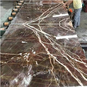 China Louis Red Agate Onyx Marble Slab Tile Floor