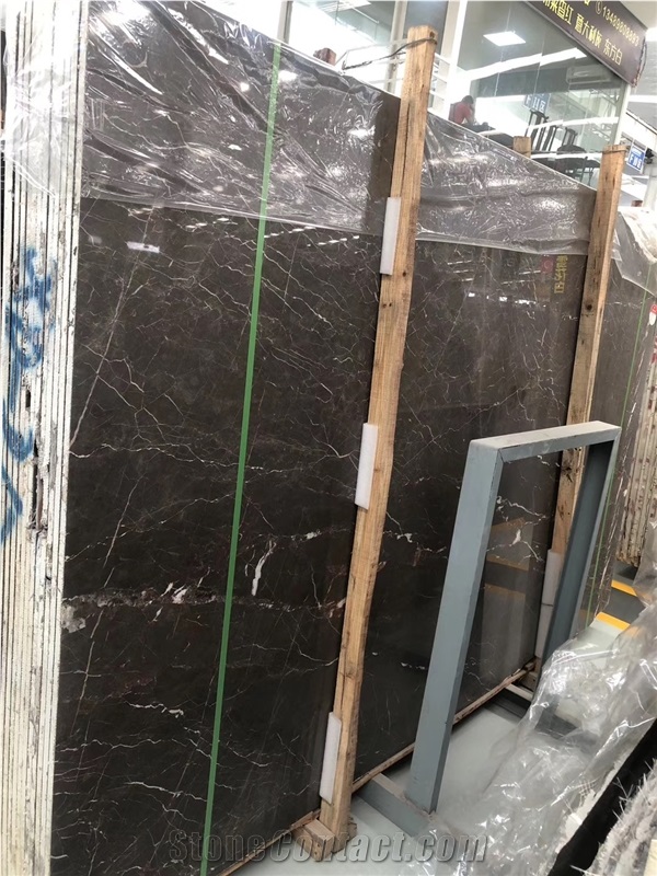 China Portor Gold Brown Jade Marble Vein Tile