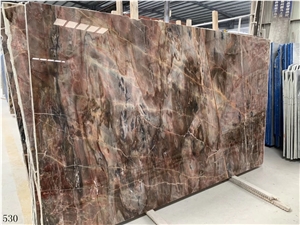 China Red Louis Black Agate Marble Slab Tile Floor
