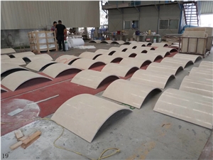 China White Marble Stone Column Capital Base Tops