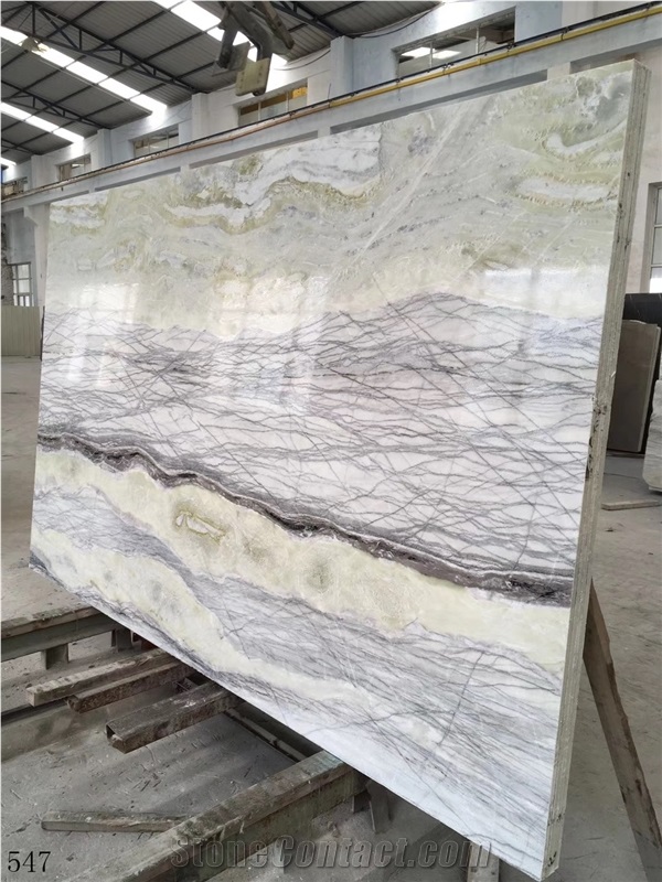 Connemarble Amazon Forest Green Marble Slab Wall