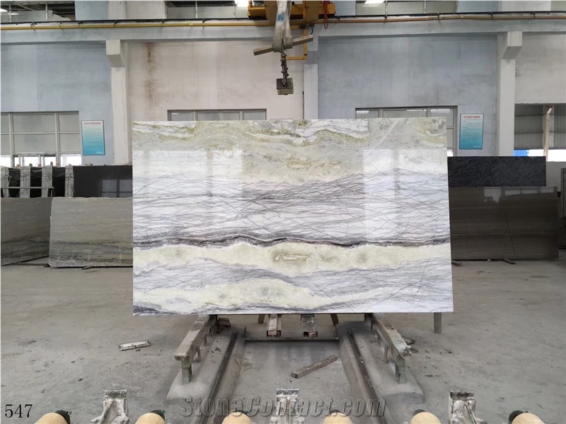 Connemarble Amazon Forest Green Marble Slab Wall