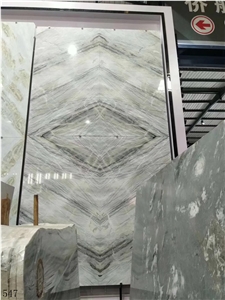 Connemarble Amazon Forest Green Marble Slab Wall