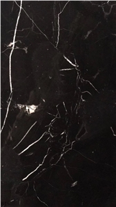 Cresta Black Marble Slab in China Stone Market