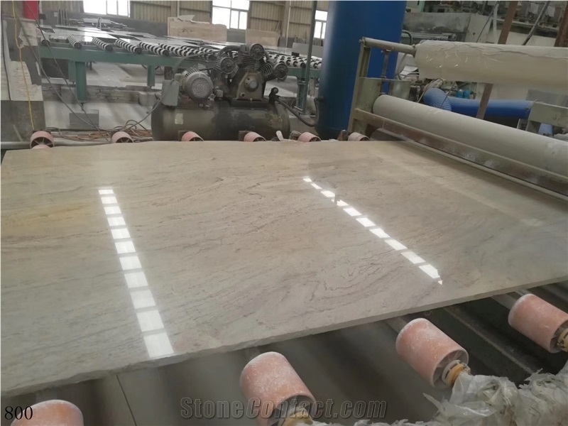 Cupid Grey Marble Slab Spray Wave
