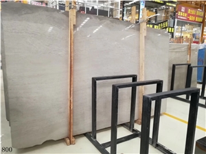 Cupid Grey Marble Slab Spray Wave