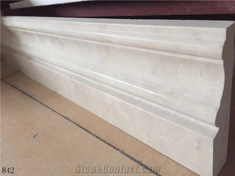 Dehbid Beige Halei Cream Marble Slab Tile in China