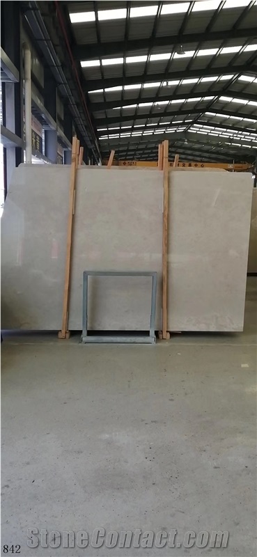Dehbid Beige Halei Cream Marble Slab Tile in China