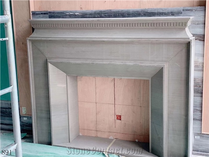 Elegant Ash Grey Marble Meisen Gray Stone Slab