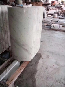 Galala a Beige Marble Column Pillars Pedestal