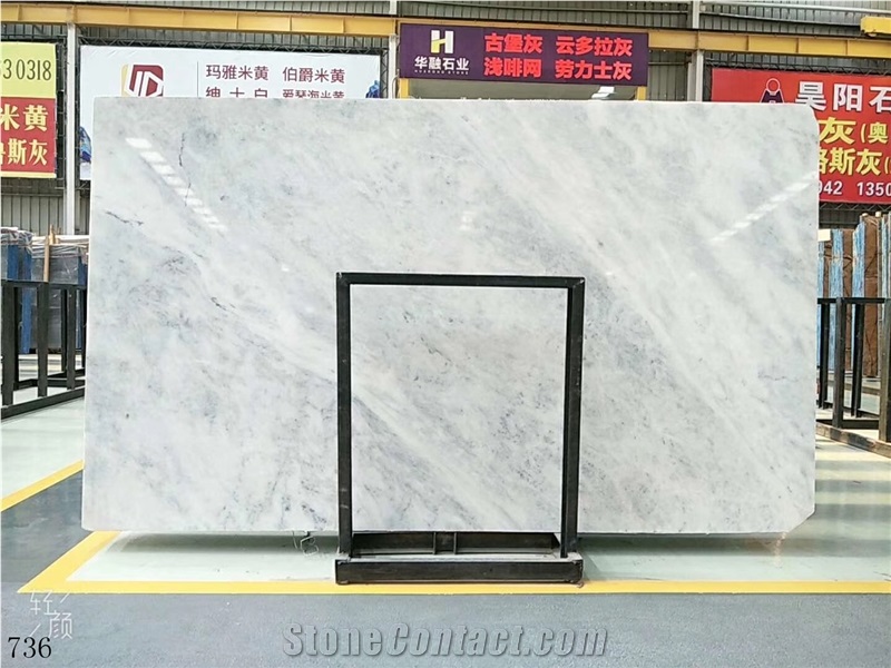 Gentleman White Marble Grey Green Vein Stone Slab