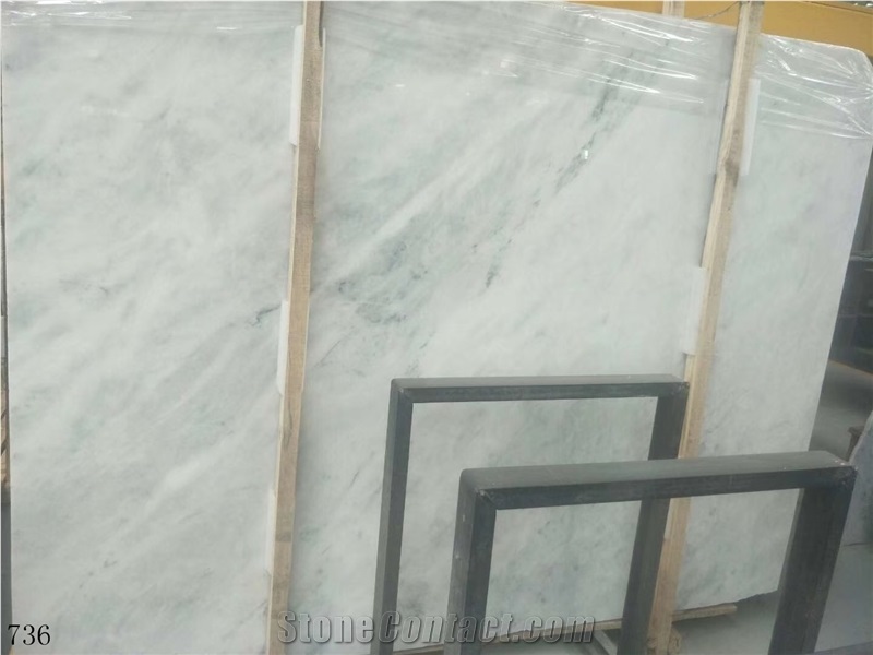 Gentleman White Marble Grey Green Vein Stone Slab
