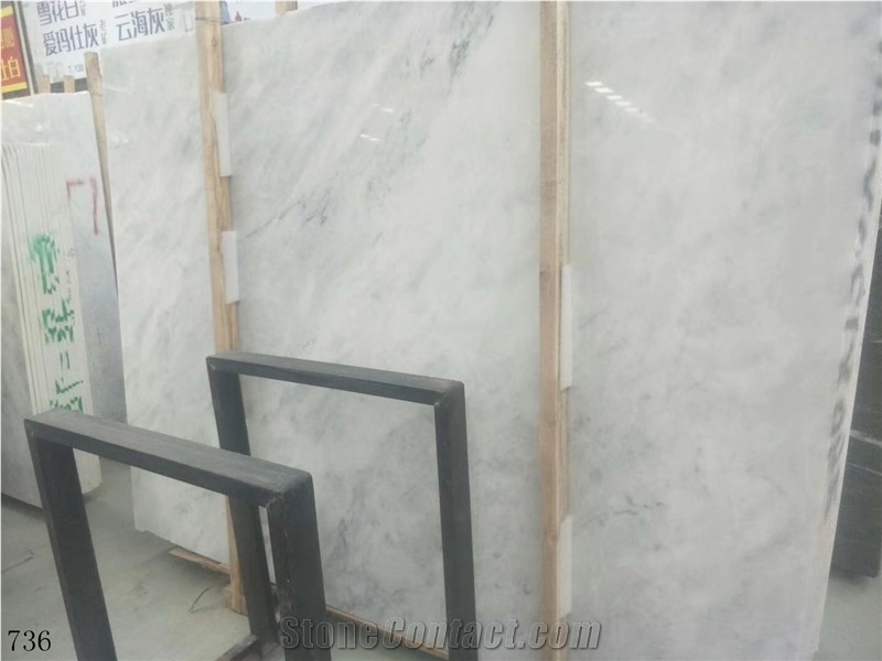 Gentleman White Marble Grey Green Vein Stone Slab