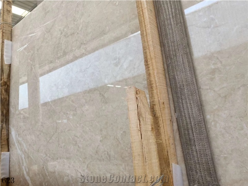 Golden Lotus Beige Cream Marble Stone Slab Tile