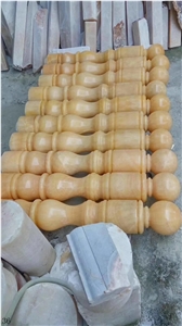 Honey Yellow Onyxn Staircase Balustrade Handrail