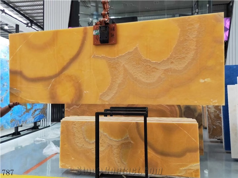 Iran Bojnord Orange Onyx Onice Nuvolato Persi