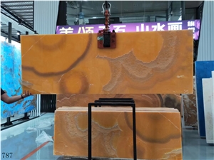 Iran Bojnord Orange Onyx Onice Nuvolato Persi
