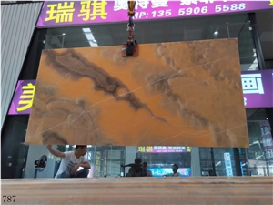 Iran Bojnord Orange Onyx Onice Nuvolato Persi