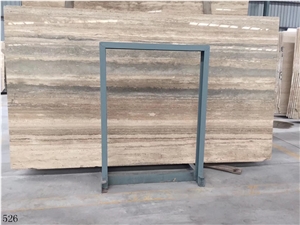 Italy Roman Silver Travertine Fosse Travertino Slab Tile