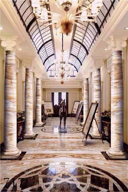 Linglong Jade Marble Exquisite Gold Onyx in China