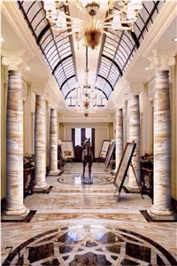 Linglong Jade Marble Exquisite Gold Onyx in China